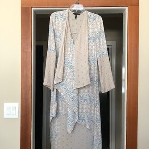 BCBG paisley hi low dress